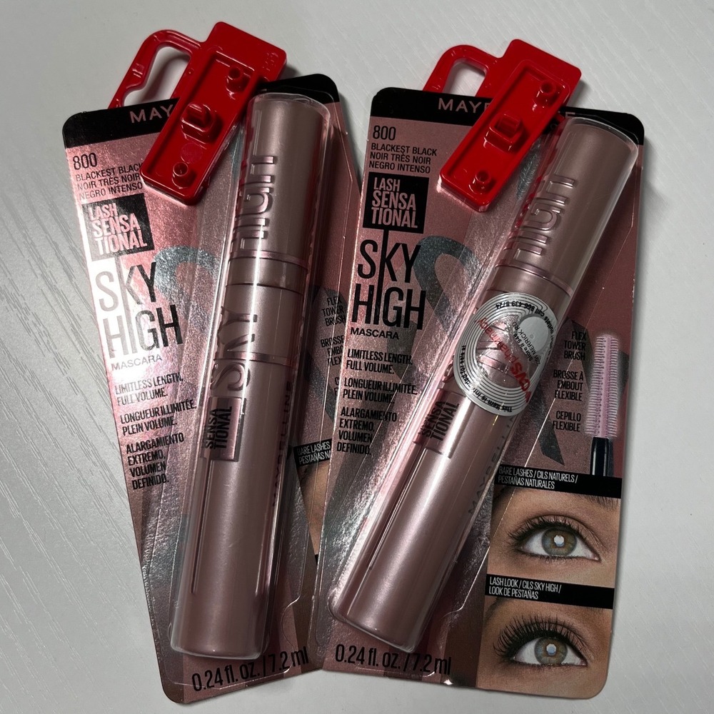 Maybelline Lash Sensational Sky High Mascara Blackest Black 800‎ Washable